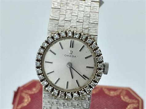 omega ladies diamond watch vintage